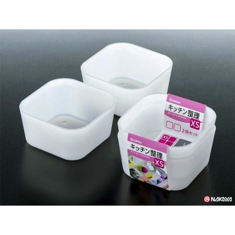 NAKAYA日本多用途收纳盒XS塑料收纳盒