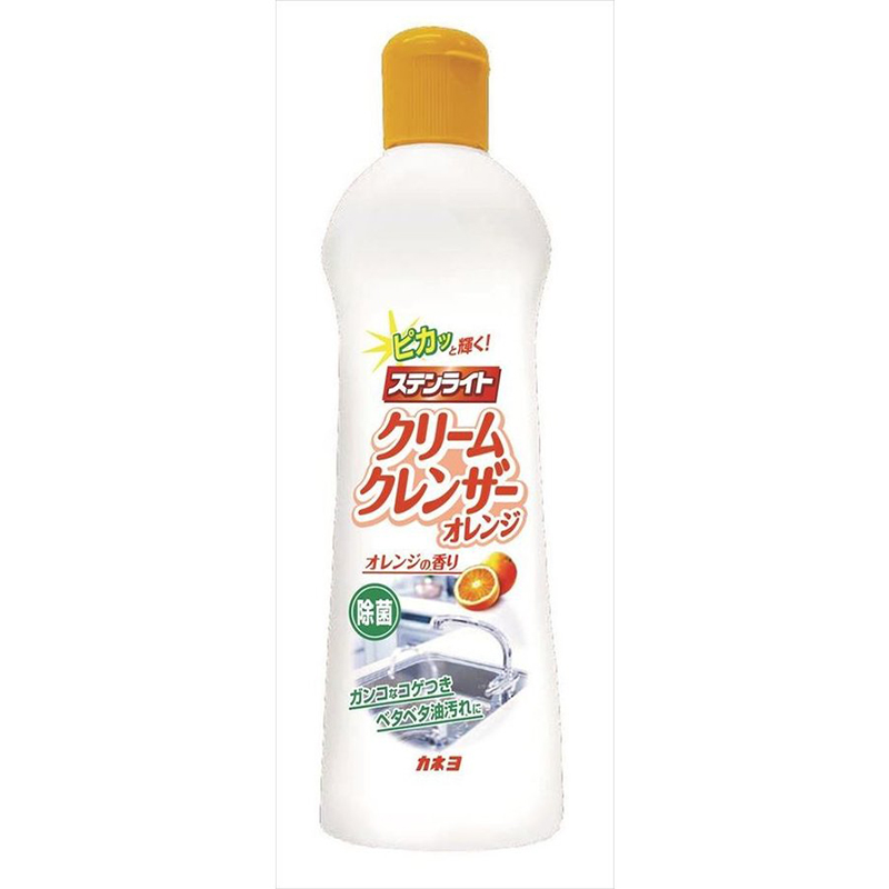 KANEYO日本厨房卫浴两用洗剂 （橙味）400g不锈钢清洗剂