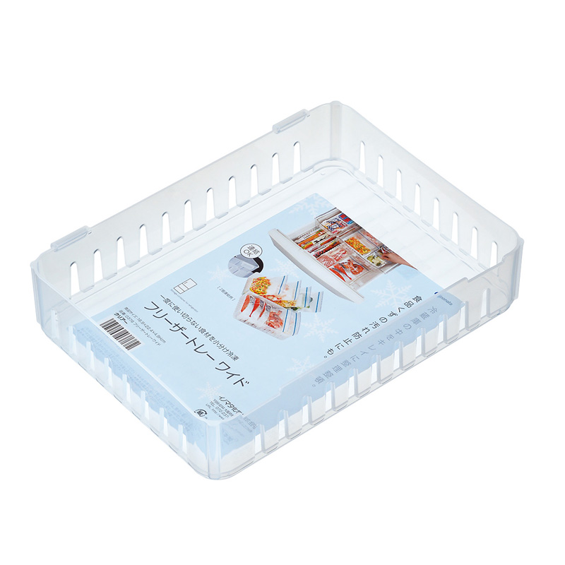 INOMATA日本冰箱冷藏收纳盒（透明）塑料收纳盒