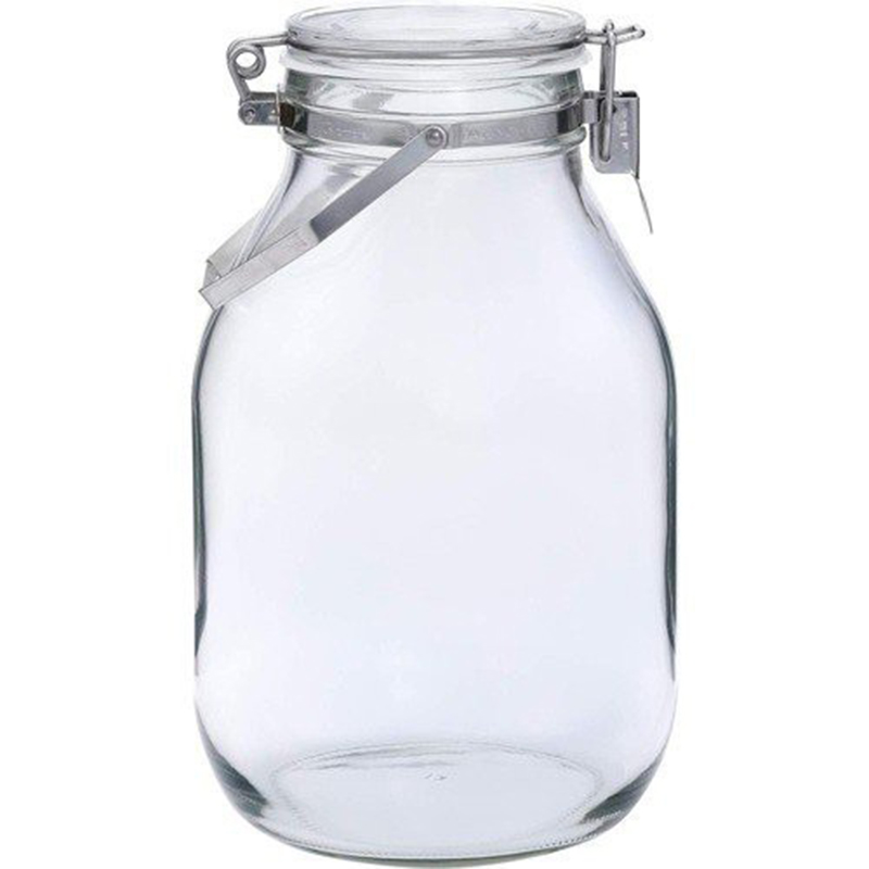 CELLARMATE日本星硝进口带提手密封梅酒玻璃储物瓶3L