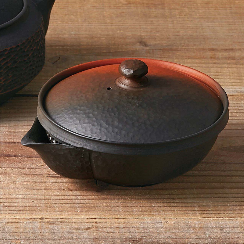 YAMAKI IKAI日本常滑烧益規作　陶茶壶 付木箱（陶瓷系列单个 无条码标识）
