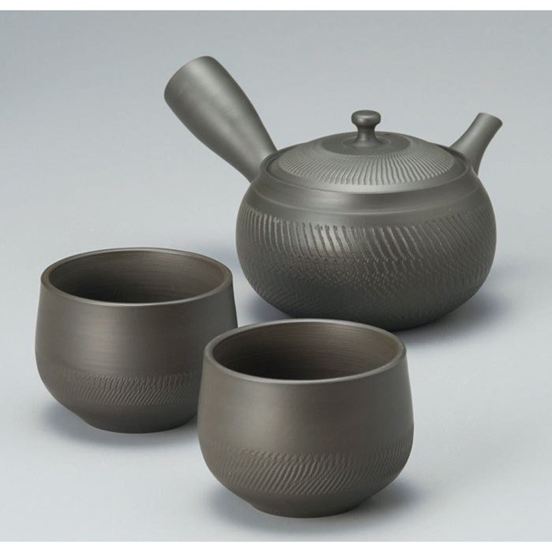 YAMAKI IKAI日本常滑烧陶仙作陶瓷急須，茶杯子3套件（陶瓷系列单个 无条码标识）