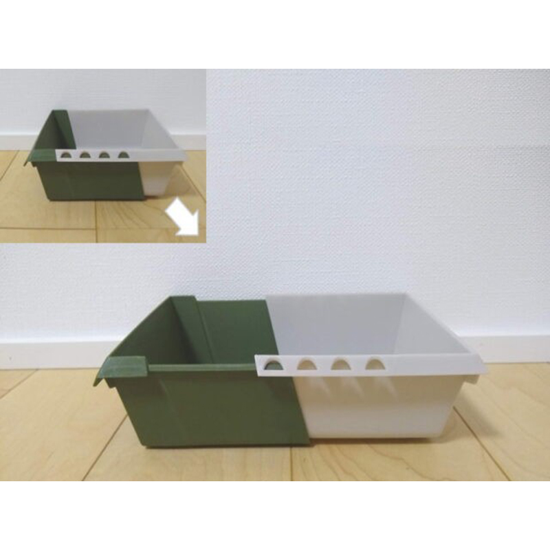 YAMADA日本滑盖方形收纳盒（可调节长度的） 方型