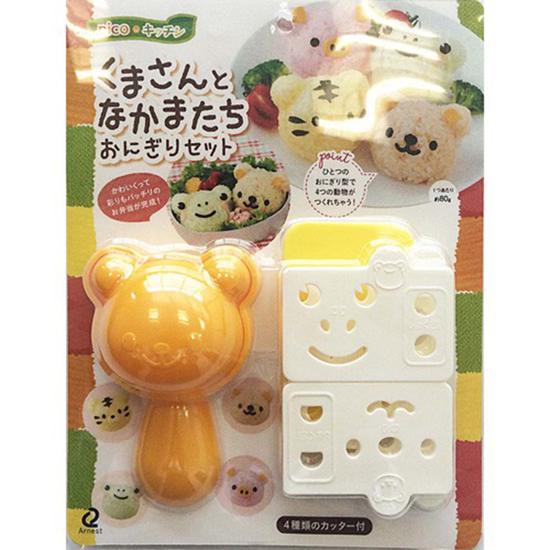 Arnest日本nico 可爱的小熊饭团模具