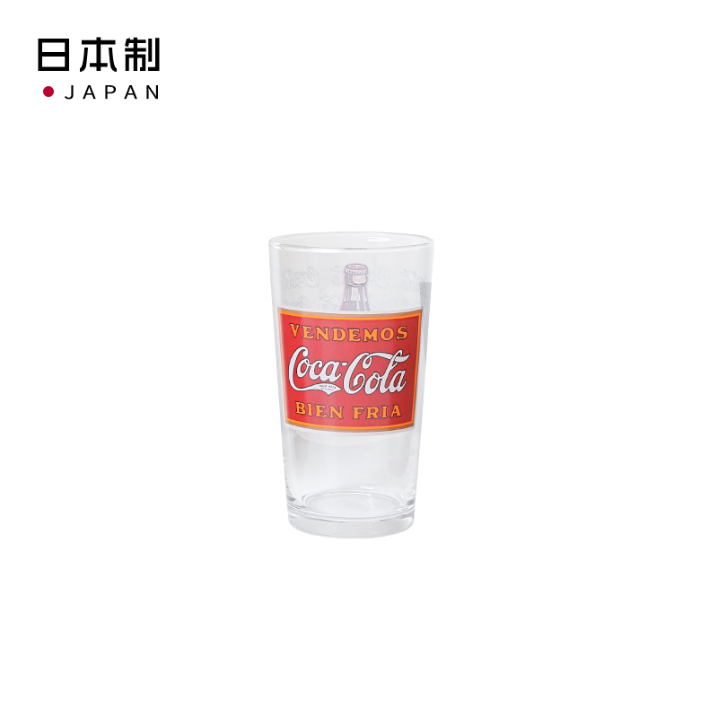ADERIA日本可口可樂玻璃傳統設計玻璃杯B玻璃水杯