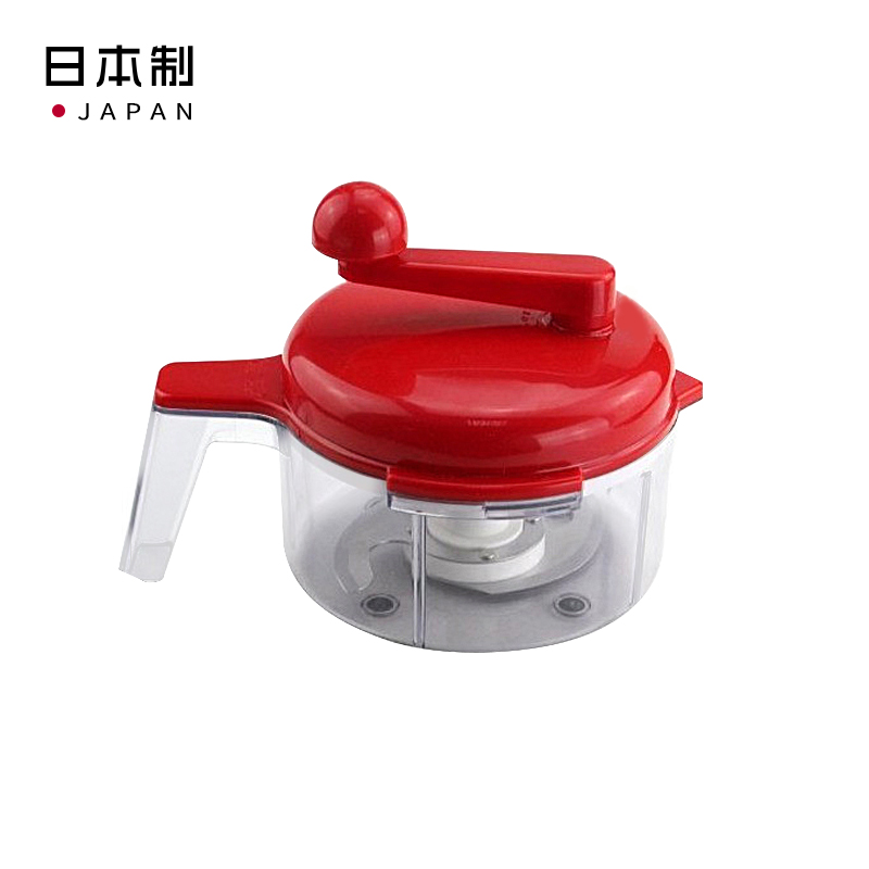 ✪PEARL日本食物打碎器 手动绞菜器  （红色） 950ML