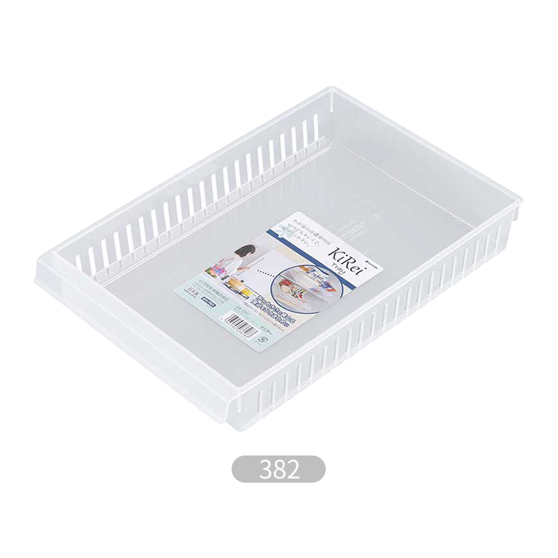 INOMATA日本冰箱宽型收纳盒透明