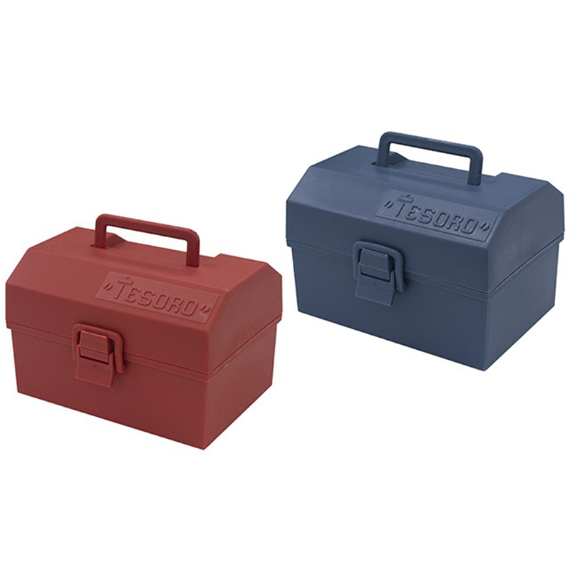 YAMADA 山田化学日本最新工具箱分格收纳盒 适合各种类小物 2 红蓝混色