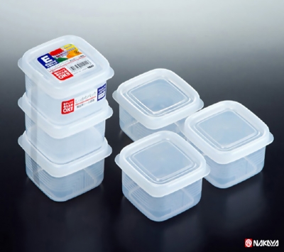NAKAYA日本冰箱保鲜盒 食物密封盒 坚果防潮盒 小物收纳盒  3个装