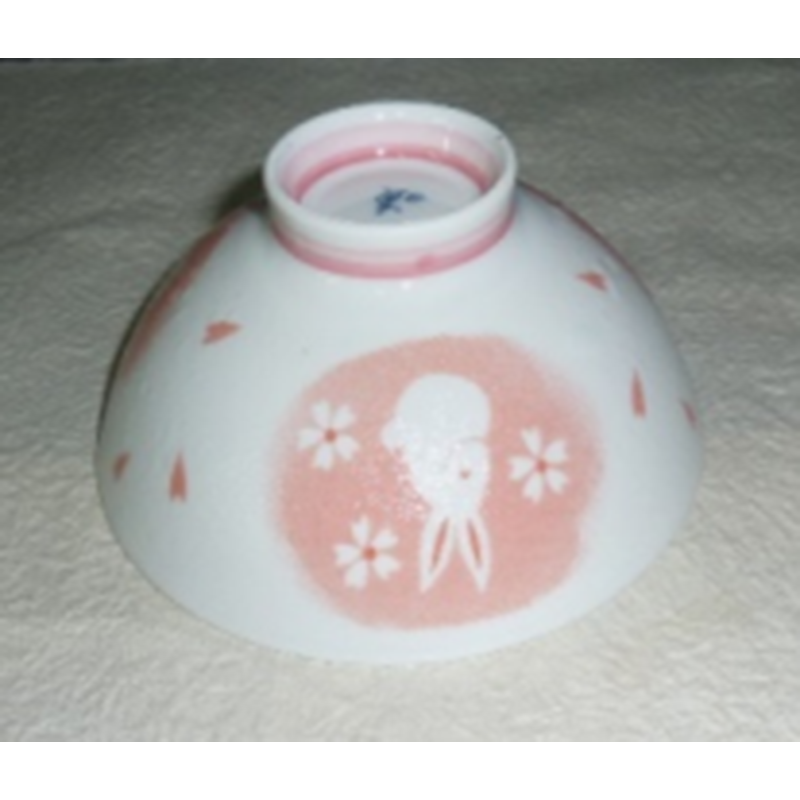 HORIKOSHI日本■HT8-402 中 淡雪花兔陶瓷