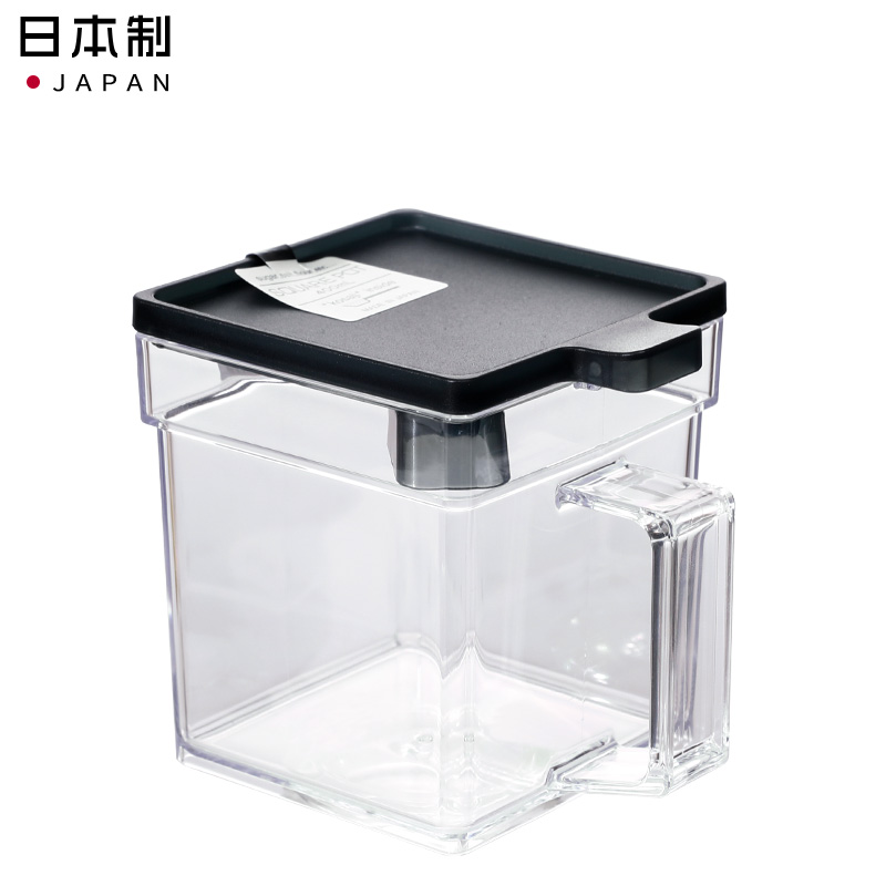 INOMATA日本带勺透明调料盒塑料调味盒