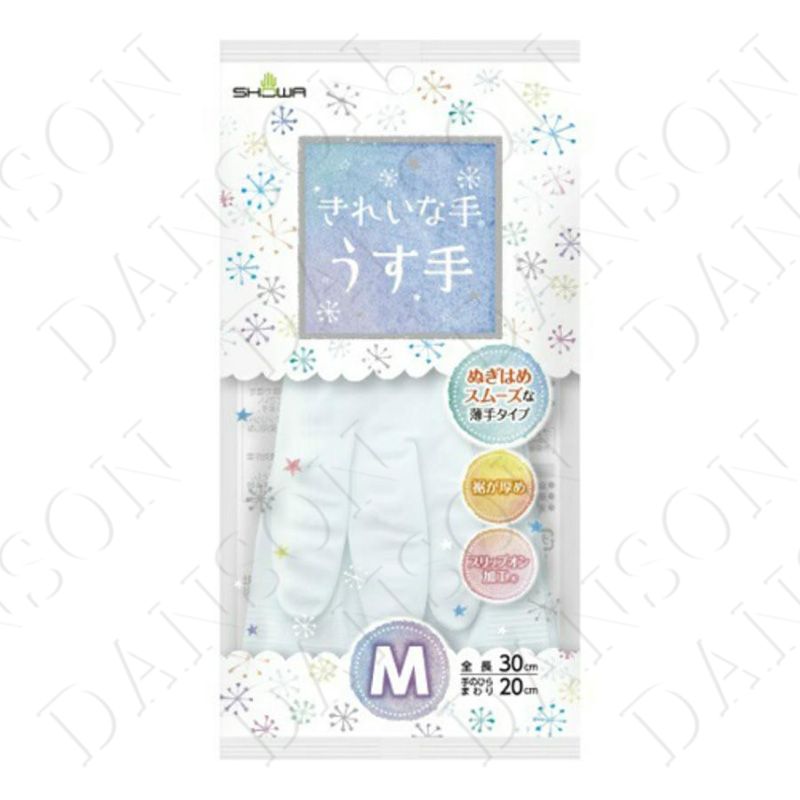 SHOWA日本美手系列 洗涤手套(薄手 )白色  M号
