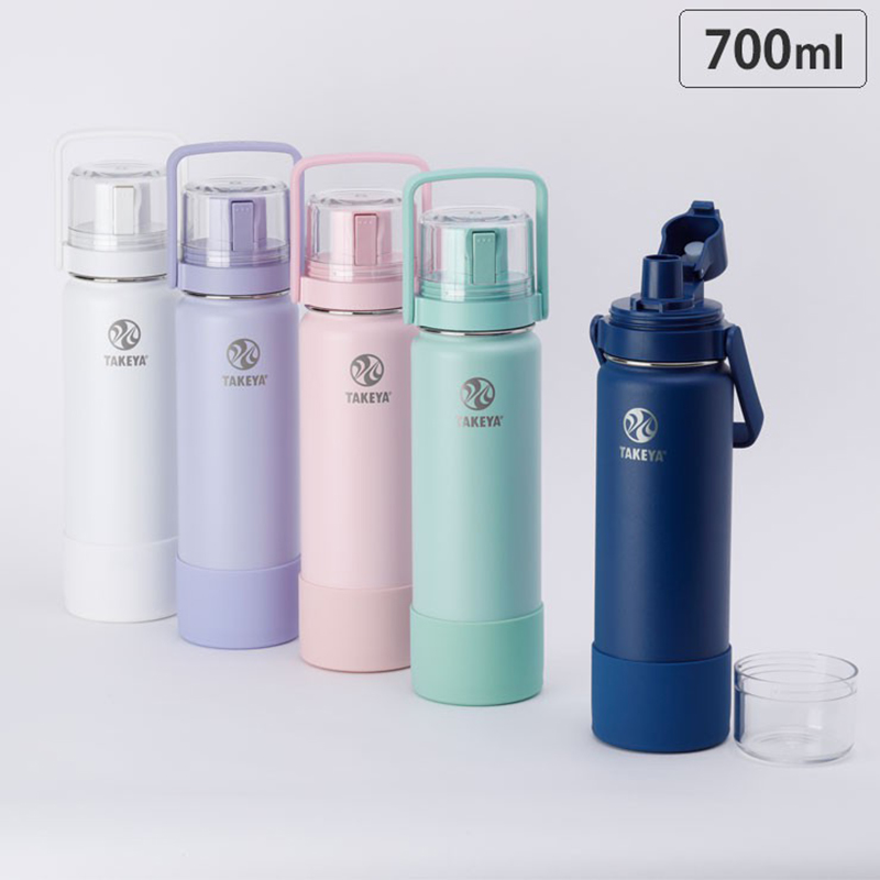 TAKEYA日本FLASK 冷水魔瓶 付盖杯  700ML  （保冷专用）