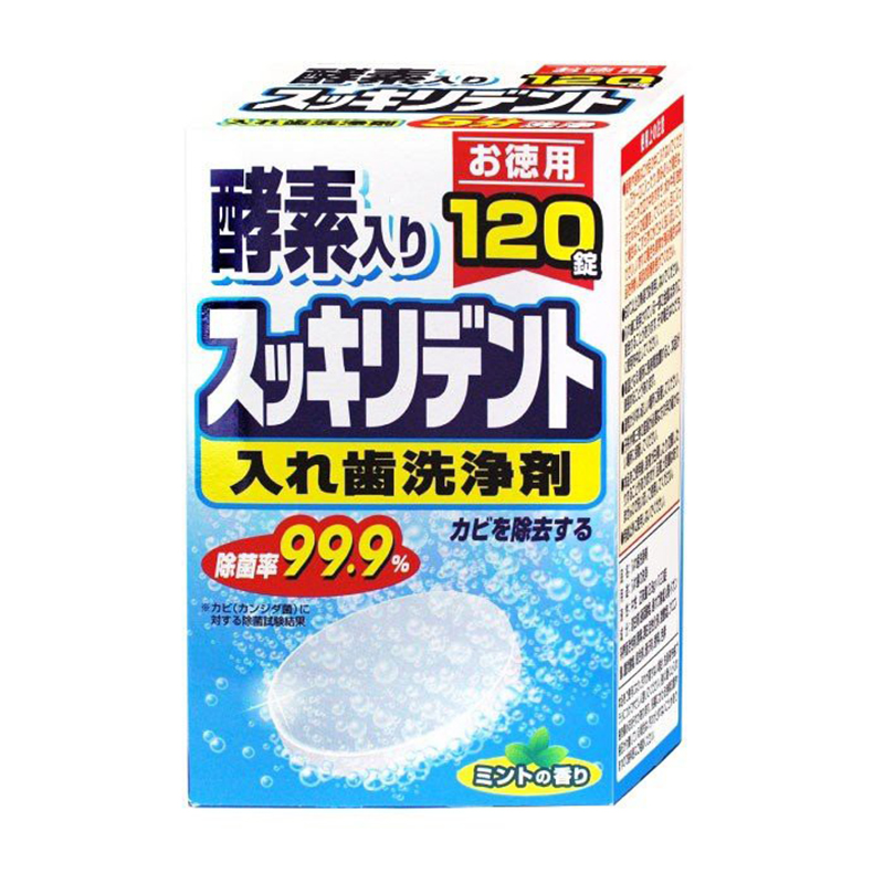 LION Chemical日本假牙清洁剂120粒量贩装