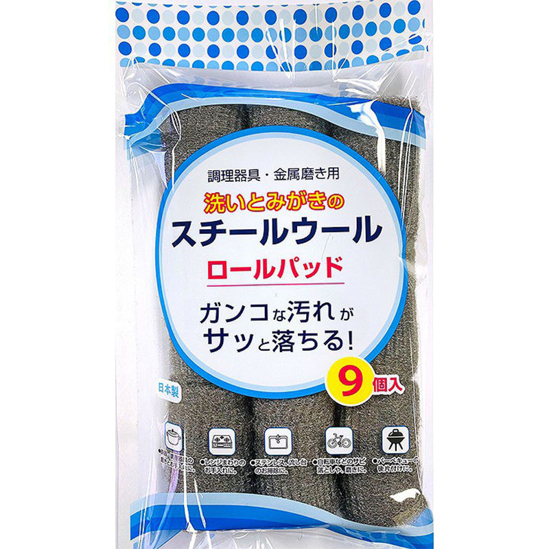 BON STAR日本清洁钢丝球钢丝棉卷垫6P