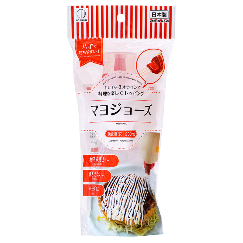 KOKUBO日本蛋黄酱挤丝器 调料瓶  230ML