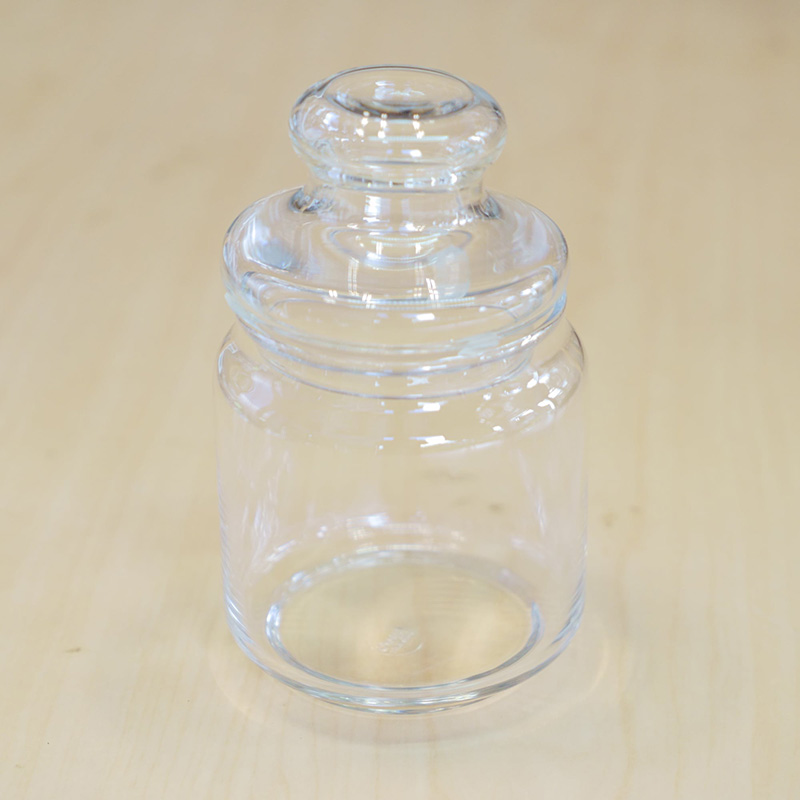 HORIKOSHI日本透明玻璃带盖储存罐 M 500ML