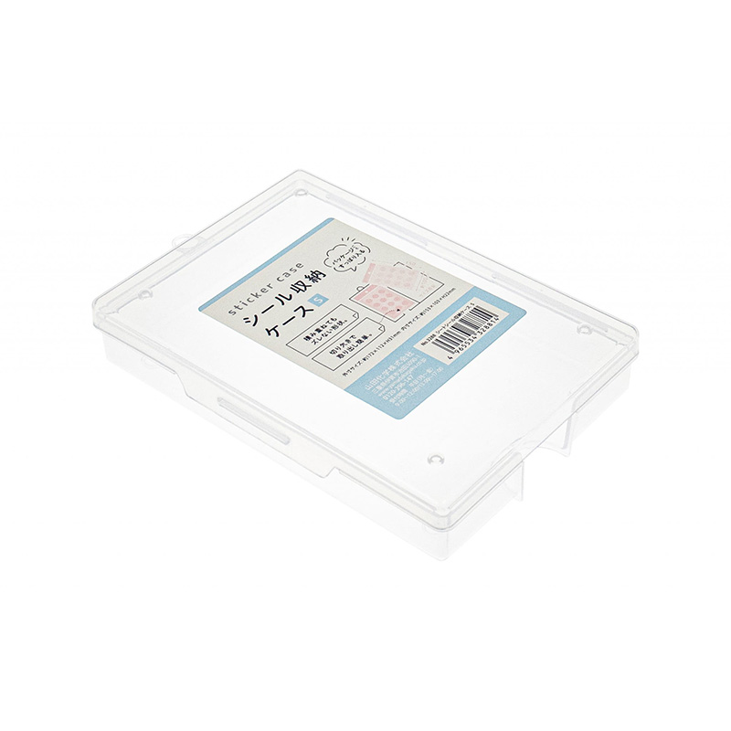YAMADA 山田化学日本透明 卡片，贴纸收纳盒 S