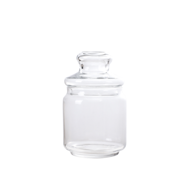 HORIKOSHI日本透明玻璃带盖储存罐  500ML  (M)