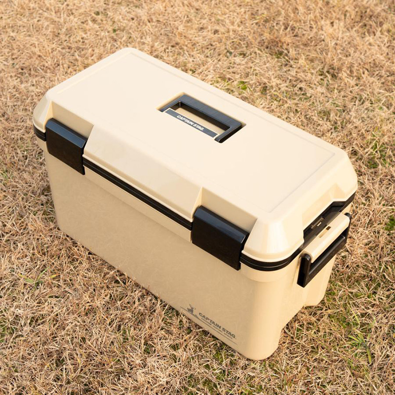 PEARL日本CAPTAIN STANG鹿牌户外露营保冷箱35L 浅棕色
