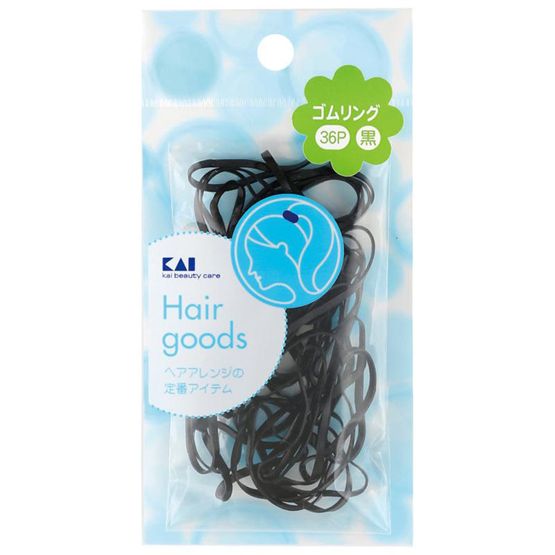 KAI贝印日本标准款黑色橡胶圈 36PS