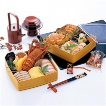 INOMATA日本日式彩色餐盘(两层)塑料保鲜盒