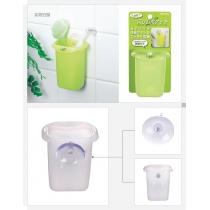 INOMATA日本吸盘塑料收纳筐 白色塑料收纳盒