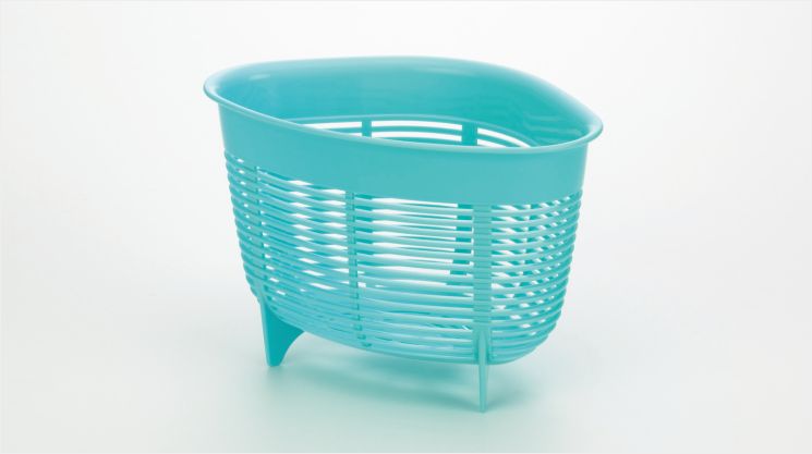 INOMATA日本小型沥水篮 蓝色塑料沥水篮