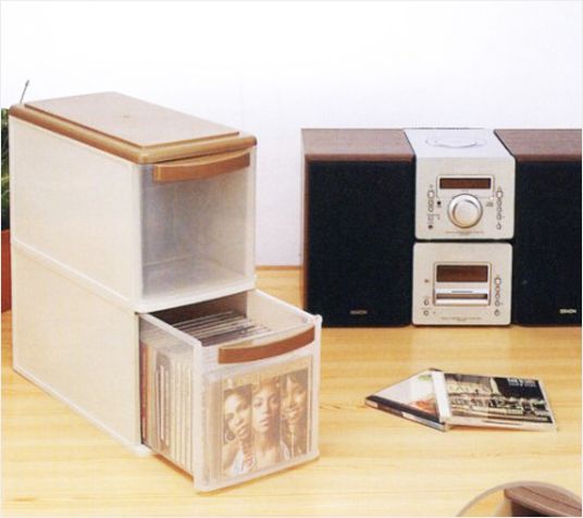 ISETO日本CD收纳盒（米色）