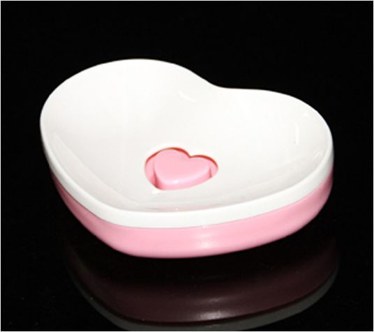 ISETO日本心形肥皂盒塑料肥皂盒