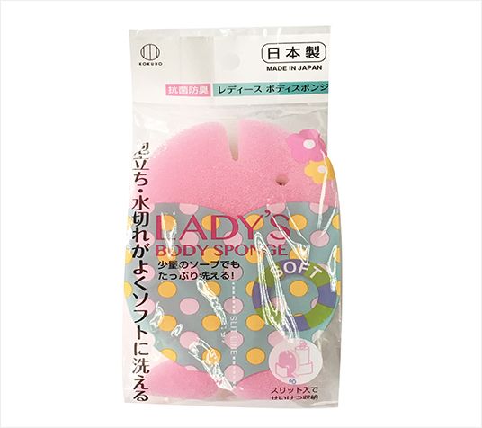 【控价】KOKUBO日本清洁海绵擦（粉色的鱼）沐浴海绵
