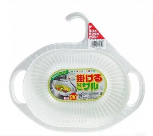 【控价】(废盘）KOKUBO日本可挂沥水篮塑料收纳篮