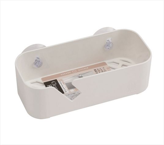 【控价】KOKUBO日本吸盘盒（白色）塑料肥皂盒