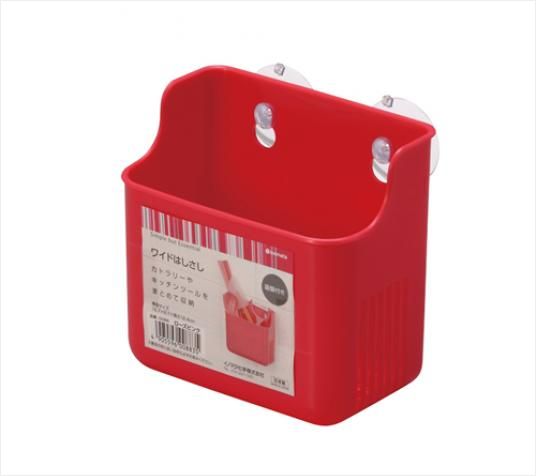 INOMATA日本吸盘收纳盒(红色)
