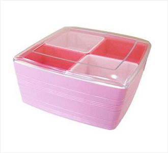 ❖INOMATA日本2段彩色果盒 干果收纳盒 （粉色）