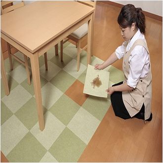 SANKO-GP日本防滑拼接地毯8枚装 绿色深浅各4枚#拼接防滑垫（厂家价格上调，下单请注意 20220621）