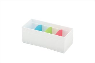 INOMATA日本小物收纳盒（白色）塑料收纳盒