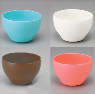 INOMATA日本四色碗甜食碗塑料碗