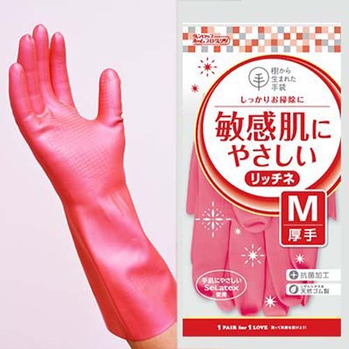 ✪DUNLOP日本橡胶手套 厚橡胶厚手套 M