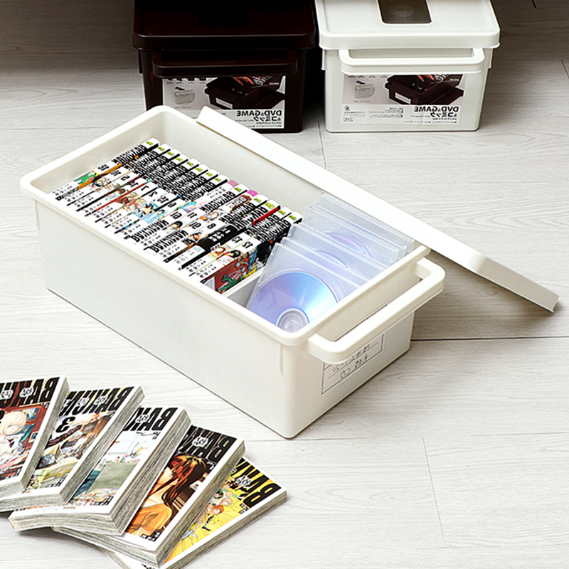 INOMATA日本CD收纳盒 光盘整理箱 多功能收纳盒 小号 （厂家通知涨价，下单请注意！！！20220609）