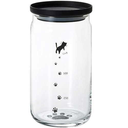 ADERIA日本猫足杯 L1090ml玻璃密封罐