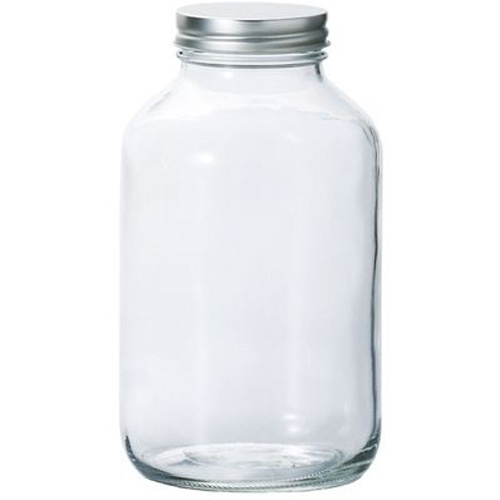 ▶ADERIA日本银色瓶盖保存瓶  玻璃密封罐 1800 ml
