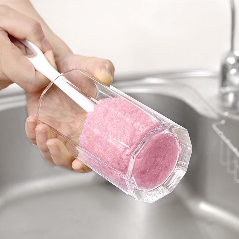 SANKO-GP日本粉色短柄杯刷塑料杯刷